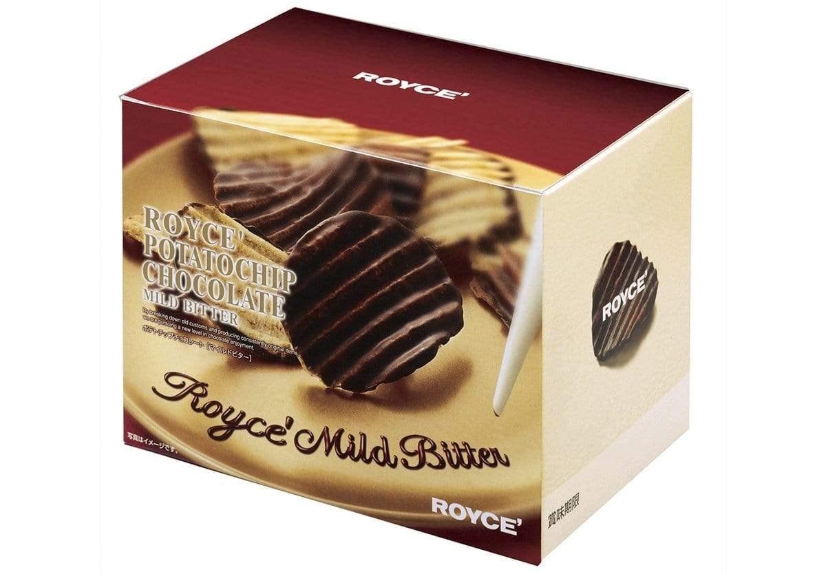 ROYCE' Potatochip Chocolate "Original" - |Chocolate Coated Crispy Potato Chips | Gourmet Snack for Gifting & Indulging | Japanese Potato Chip Chocolate from Hokkaido (7 Servings per Container)