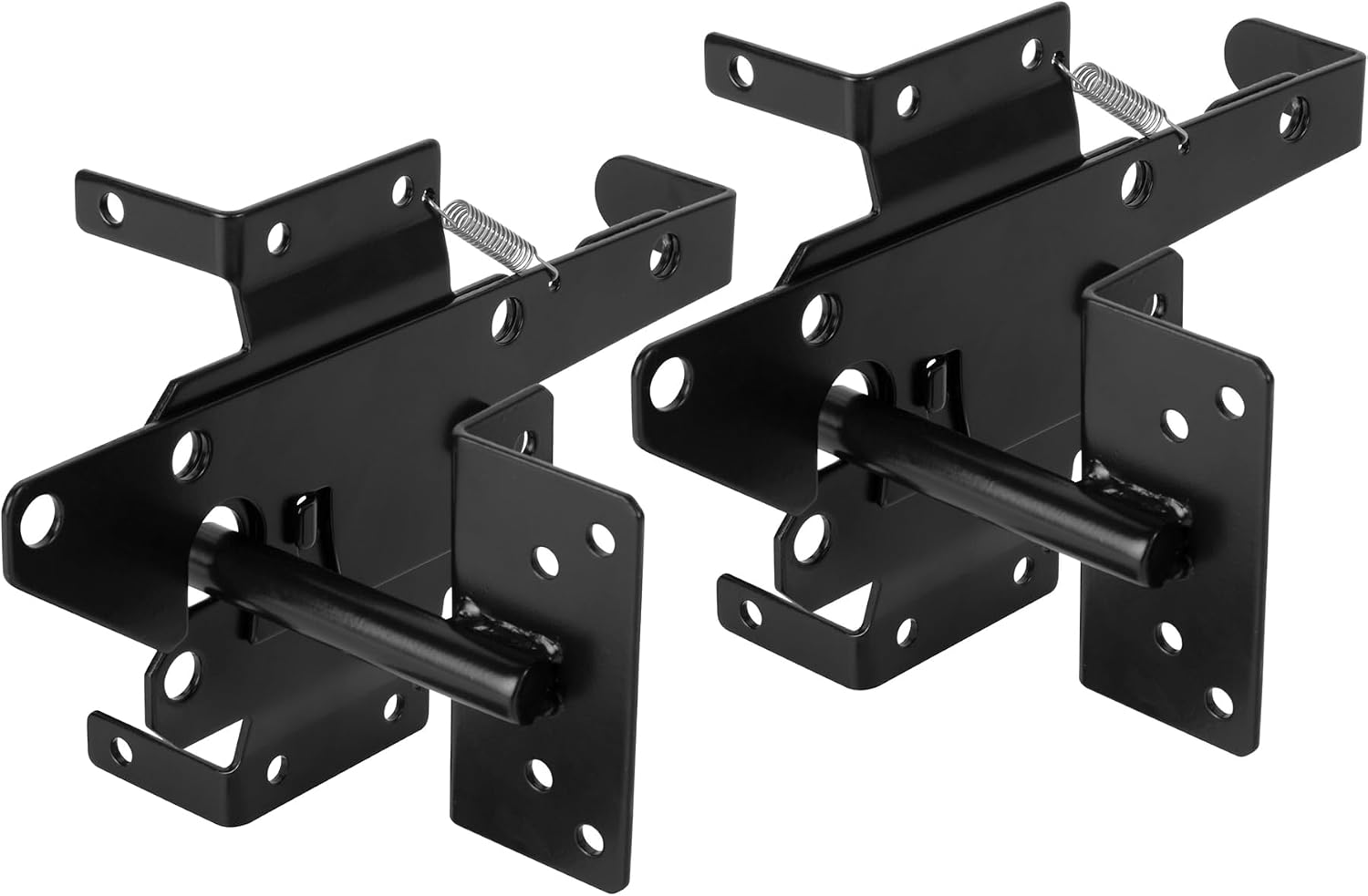 HILLMASTER Heavy Duty Self-Locking Gate Latch for Wooden Fence, Post Mount Automatic Gate Lock Gravity Door Latch Hardware for Secure Pool