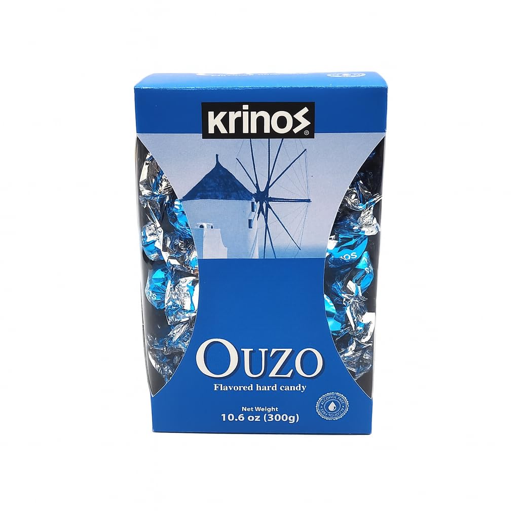 Krinos Cinnamon Candy - Hard Candy Imported from Greece, 10.6 oz | Natural flavors of cinnamon. Imported from Greece. Ideal as a after-meal palate cleanser and sharing at parties and gifts.