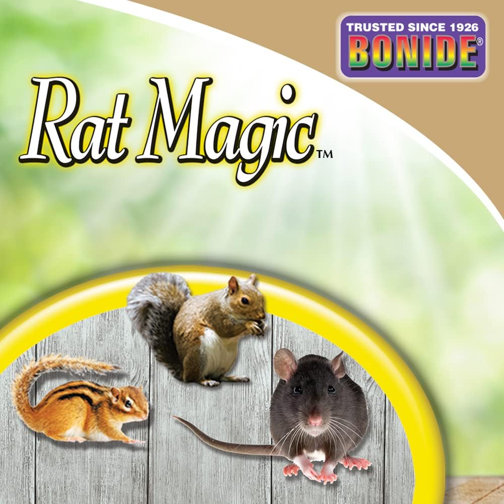 Bonide Rat Magic Rodent Repellent, 5 lb. Ready-to-Use Granules | Indoor & Outdoor Rodent Control, People & Pet Safe