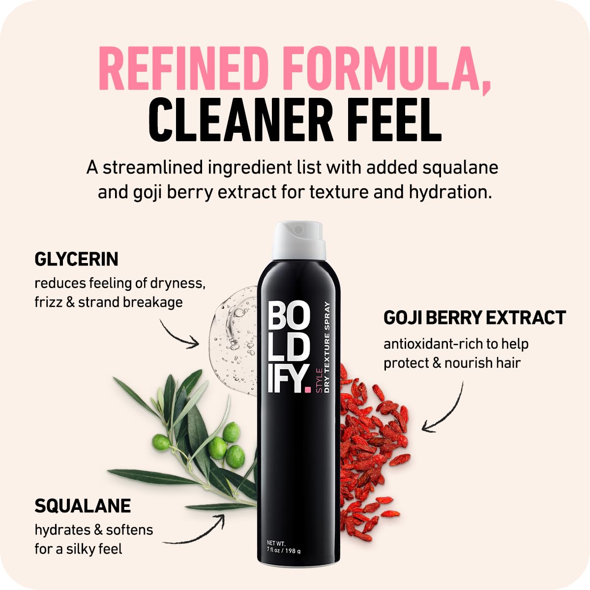 Boldify Dry Texture Spray - Hair Volumizer and Texturizing Spray for Fine Hair - Stylist Recommended Volume Products for Women & Men | For Fine Hair