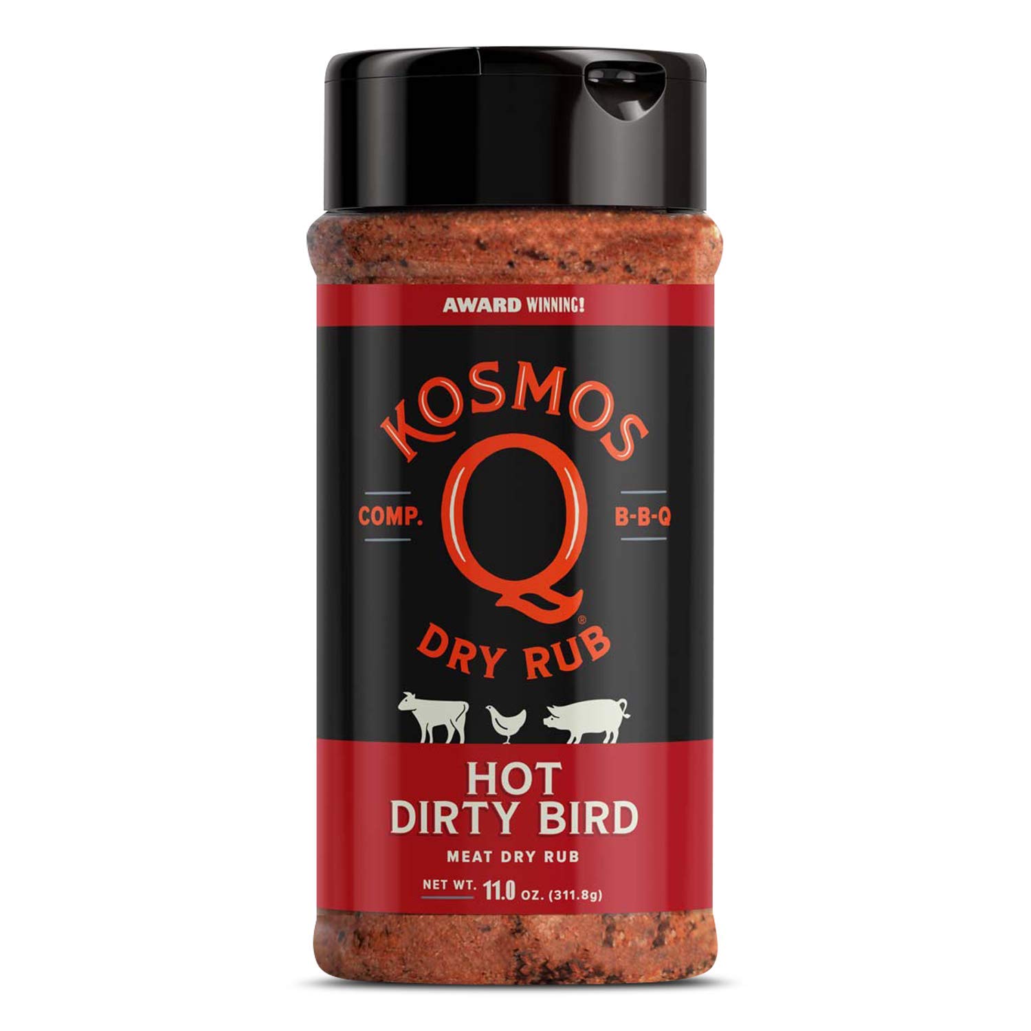 Kosmos Q BBQ Grill Spices & Seasonings Set, Father’s Day Gift for Him, 8 Flavor BBQ Rub Variety Pack with Cow Cover, Dirty Bird, SPG & More