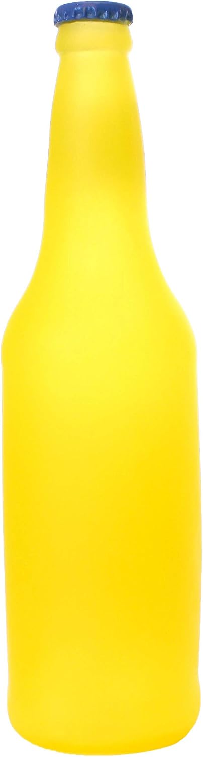 SILLY SQUEAKERS Tuffy Beer Bottle Dog Toy: Squeaky Dog Toy, Washable and Floats, Vinyl