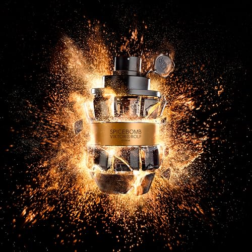 Viktor&Rolf Spicebomb Extreme Eau de Parfum - Woody Amber Cologne for Men | Fragrance with Black Pepper, Saffron & Cistus - Long Lasting - Fresh Mens Scent Perfect for Cool Evening Wear