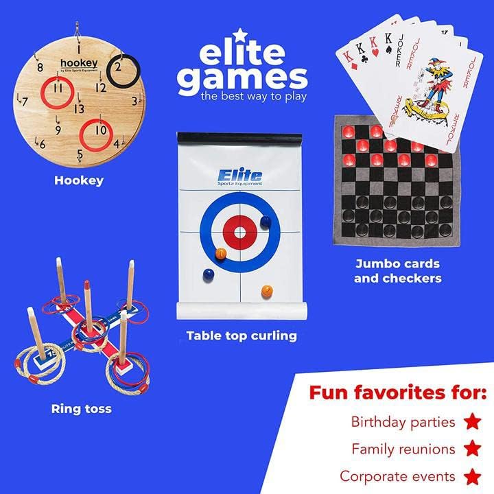 Elite Sportz Ring Toss Games for Kids - Outdoor Yard Game for Adults & Family - Backyard Toys, Outdoor Game, Backyard Games