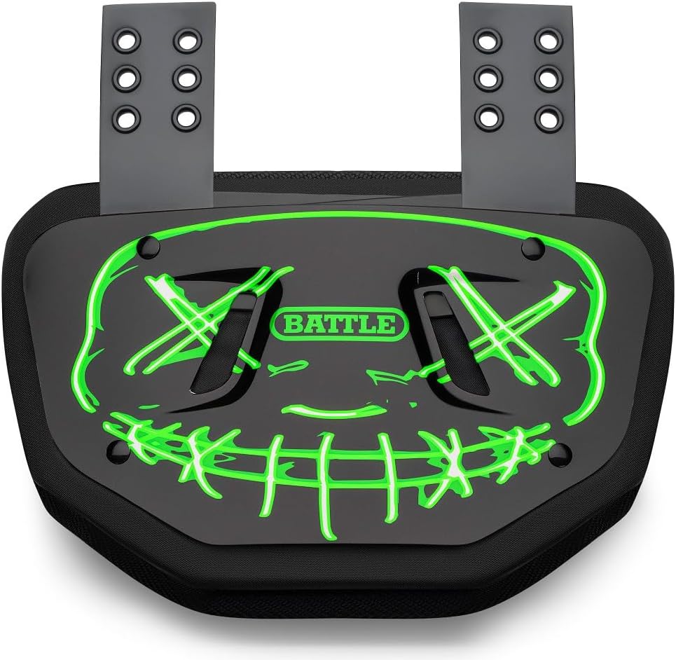 Battle Sports Novelty Football Back Plate, Kids, Adults