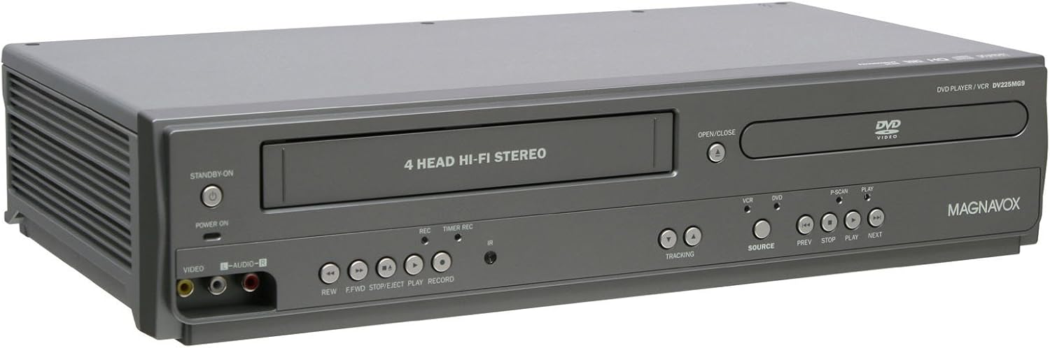 Magnavox DV225MG9 DVD Player and 4 Head Hi-Fi Stereo VCR (Renewed)
