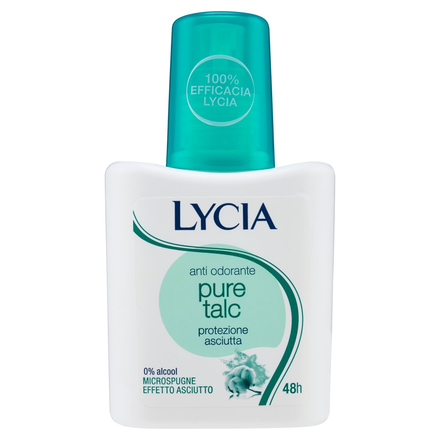 Lycia Pure Talc, Anti-Odour, Dryness Protection, 75 ml