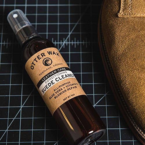 Otter Wax Conditioning Suede & Nubuck Cleaner | 5 oz | Leather Cleaner & Conditioner for Furniture, Boots, Hats, Shoes