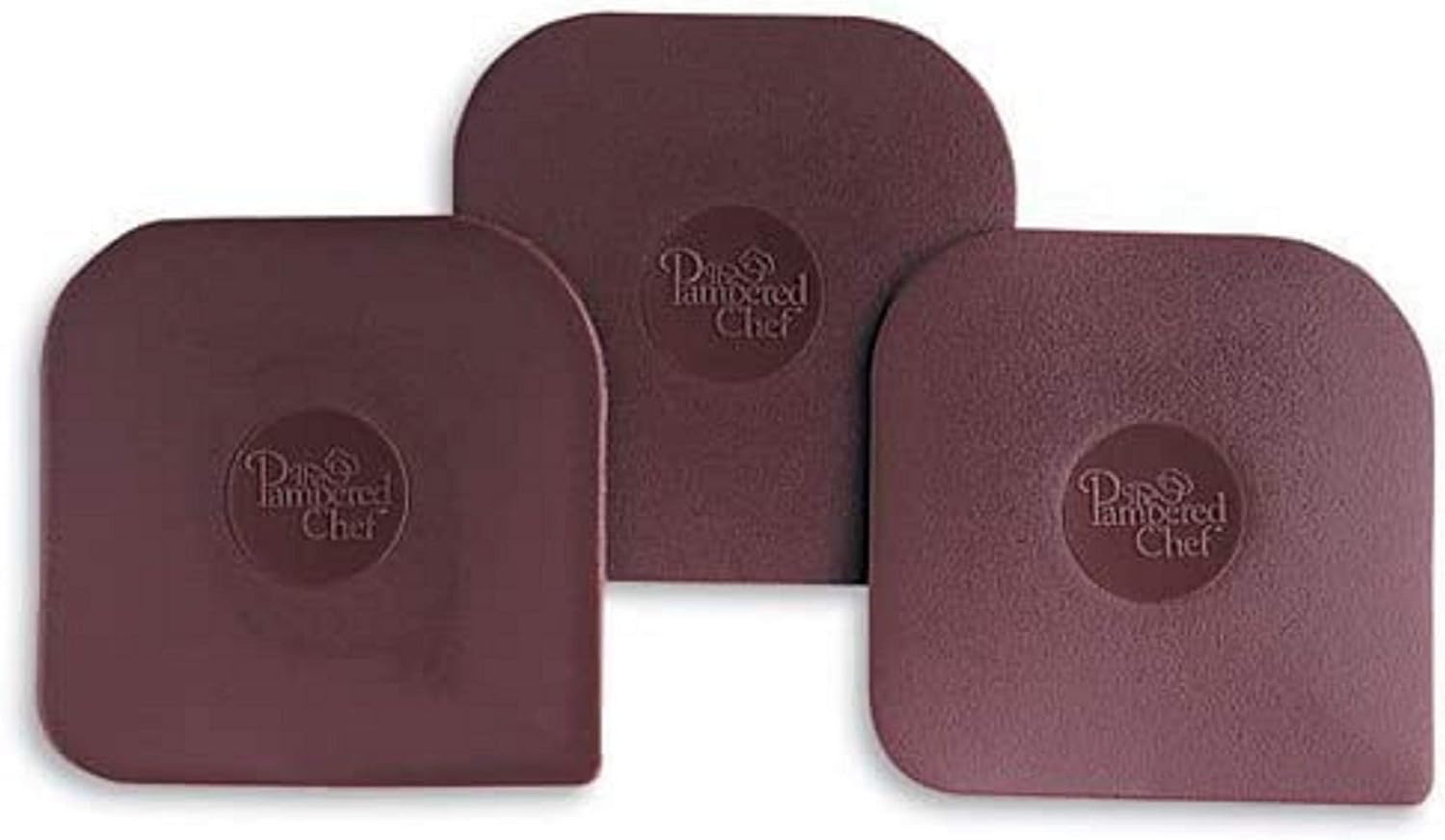 Pampered Chef Nylon Pan Scrapers Set of 3 in Brown
