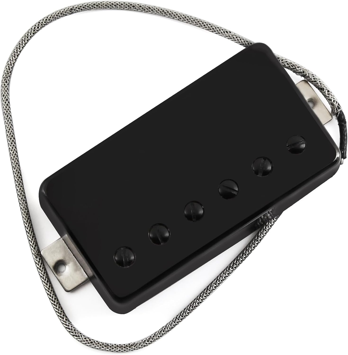 FLEOR Alnico5 Guitar Humbucker Pickup Set Chrome Bridge & Neck Pickups Compatible with LP style Guitar Part