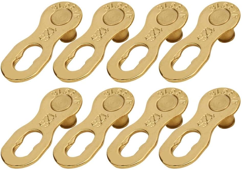 RiToEasysports 4Pair Chain Connector,Steel 12 Speed Chain Missing Link Connector Parts Cycling Accessory for Mountain Bike and Road Bike Chain