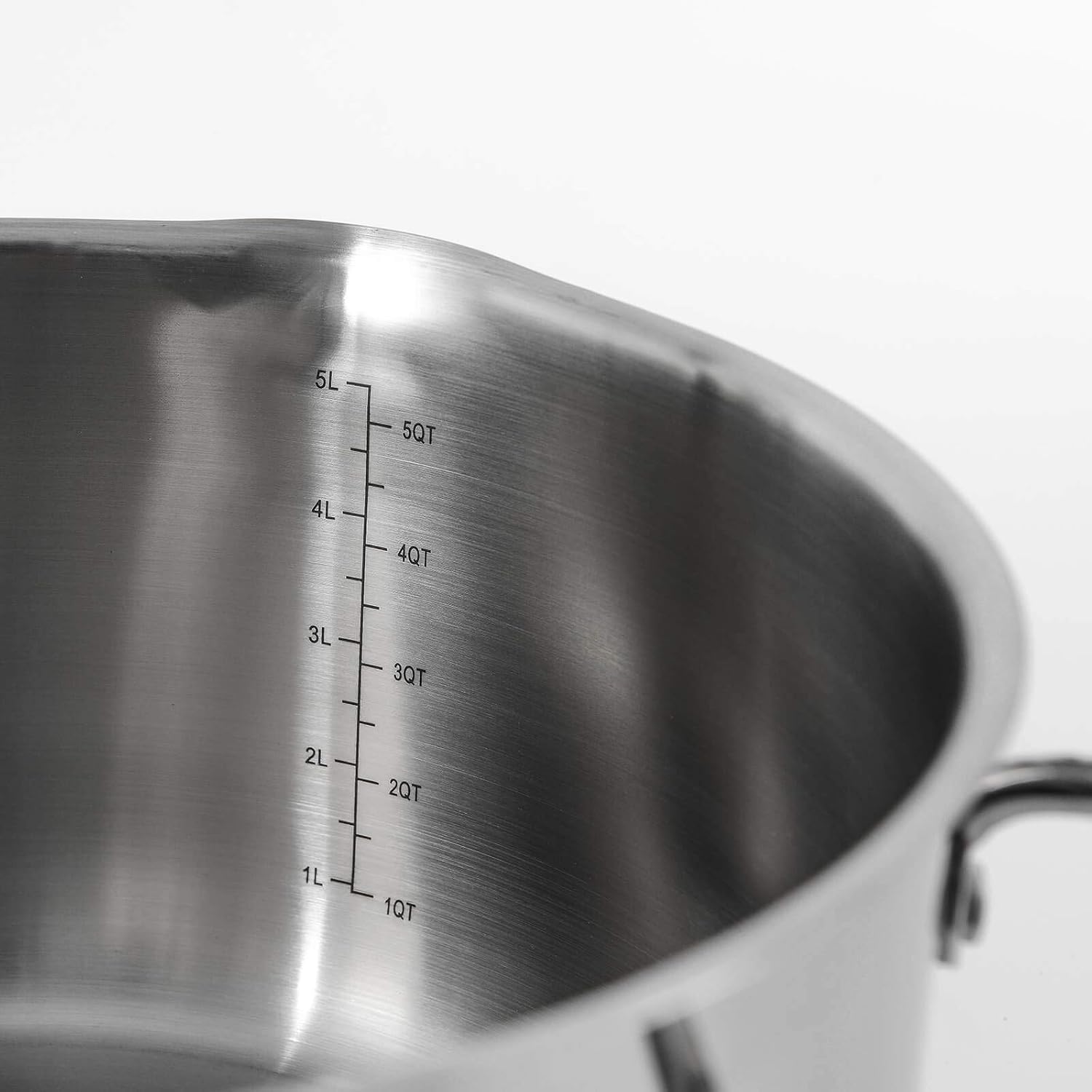 Rorence 6 Quart Stainless Steel Stock Pot, Induction Cooking Pot with Lid