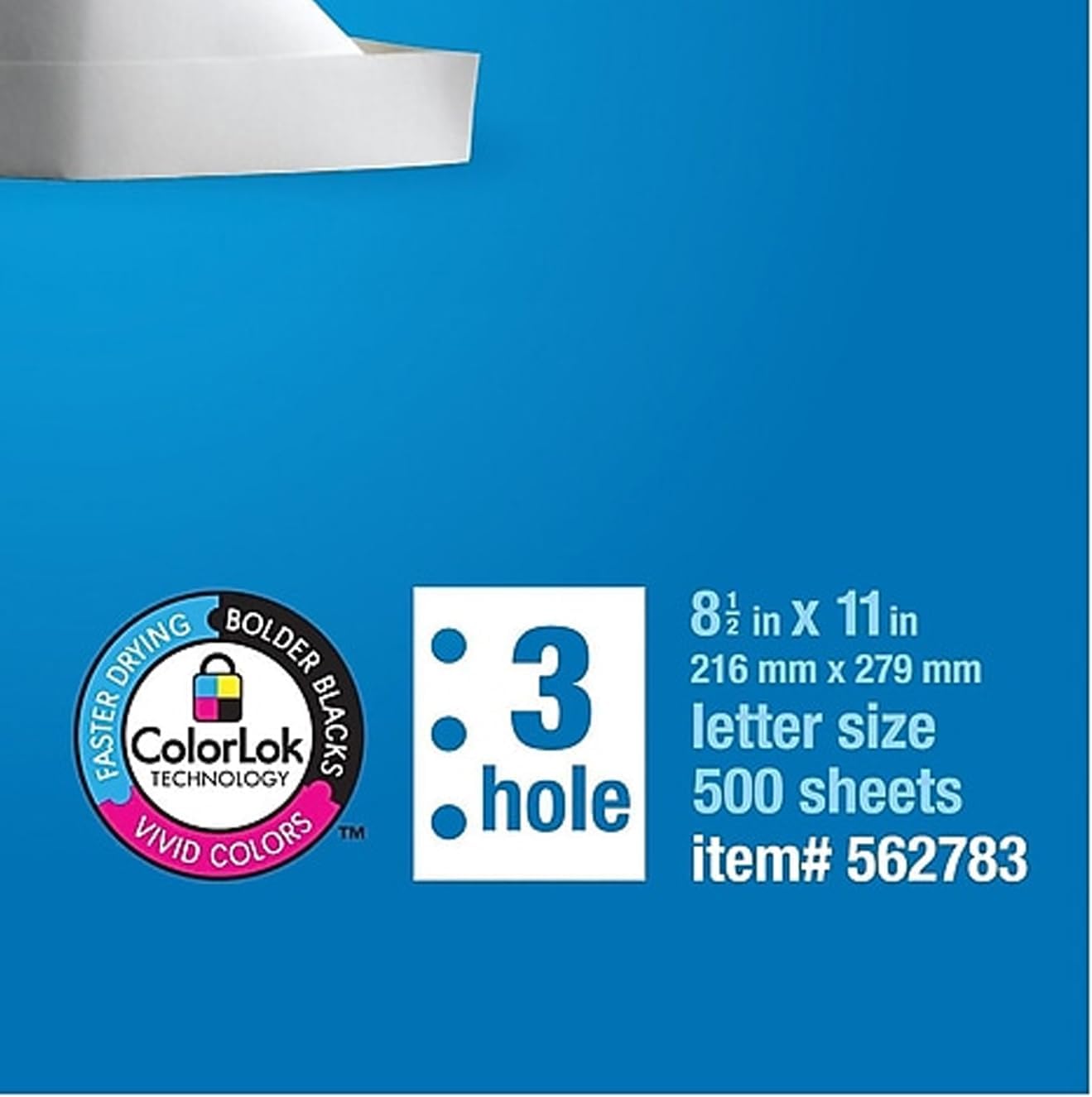Staples Multipurpose Paper, 8 1/2 x 11, 3-Hole Punched, Ream, for Office, School & Home | Pre-punched white paper ready for standard 3-ring binders. Sold by the ream.