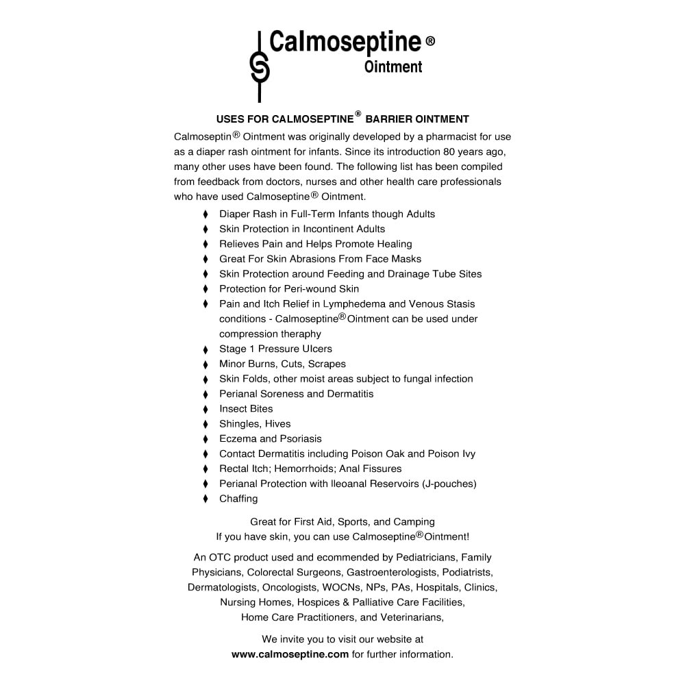 Calmoseptine Ointment Tube, 4 Ounce
