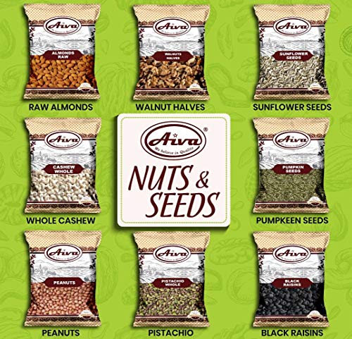 Aiva Raw Spanish Peanuts (5 LB) Bulk – Whole Unsalted Peanuts for Snacking, Cooking, and Baking | Product of USA | Spanish Premium Grade
