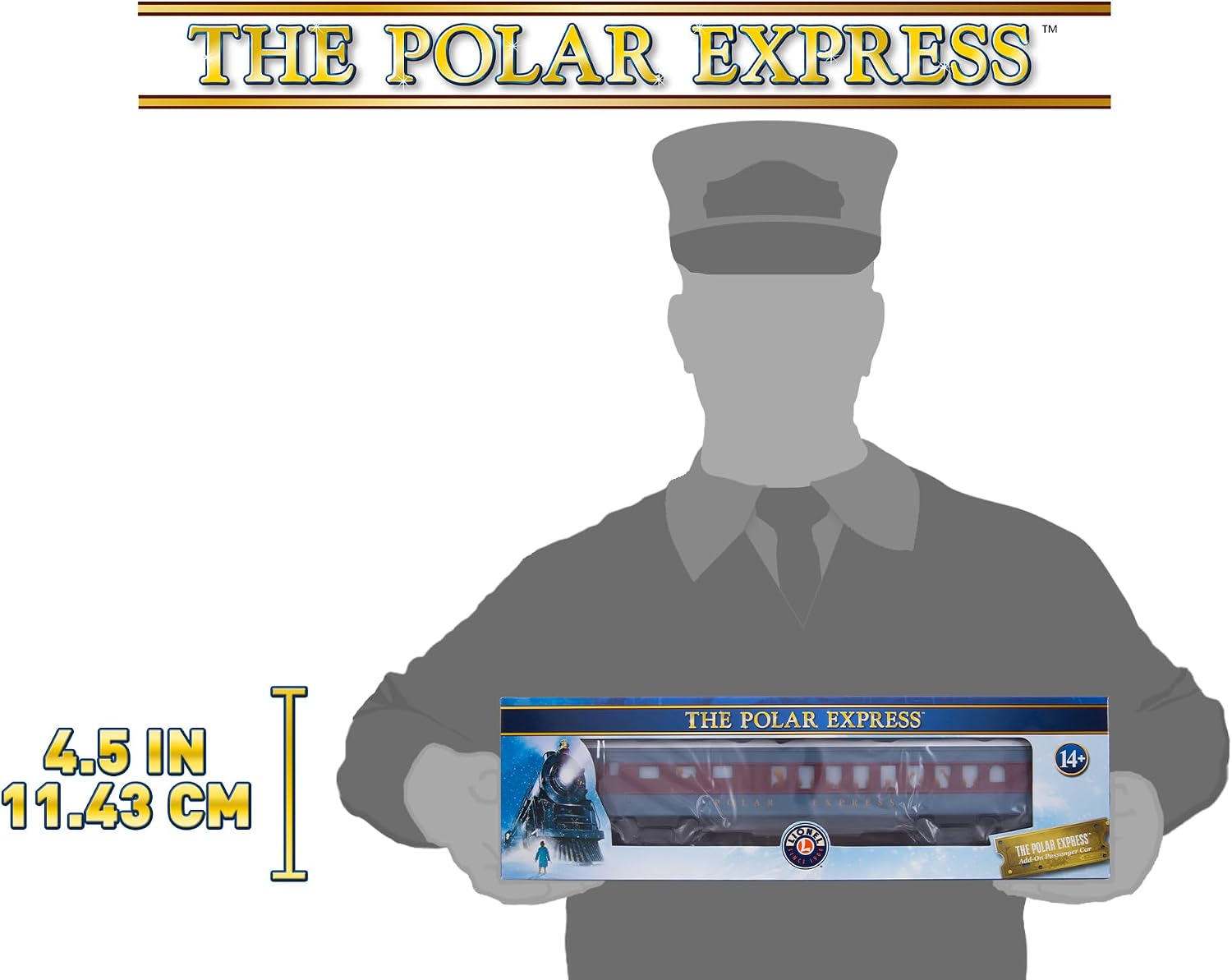 Lionel The Polar Express Diner Car – O Gauge Model Train Car with Interior Lighting, Diecast Trucks, Operating Couplers & Holiday Snow Roof, Age 14+