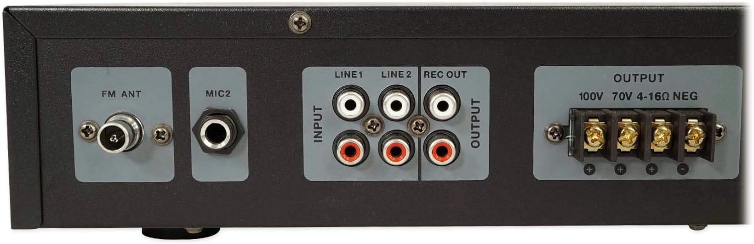 Rockville RCS80-1 60W 70V Commercial Amplifier with Bluetooth Receiver