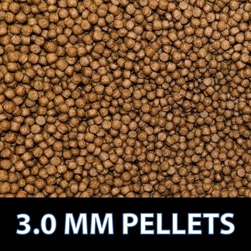 CrystalClear Staple Pond Fish Food for Koi & Goldfish, 8.8 Pound Bucket | Protein packed floating pellets for summer nutrition with easy digestion to support healthy growth and vitality