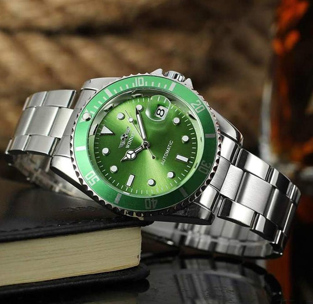 MASTOP Men Automatic Mechanical Watches Full Steel Waterproof Mens Watches | Calendar,Fashion Wristwatch for Men