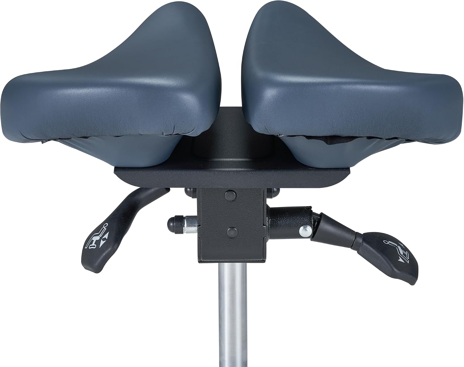 Master Massage Berkeley Ergonomic Split Style Saddle Stool in Royal Blue