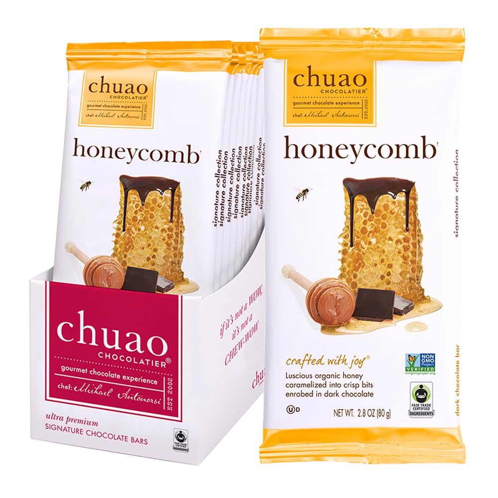Chuao Chocolatier Ravishing Rocky Road Milk Chocolate Bars | Gourmet Almond Vegan Marshmallows Artisan No Preservatives | 10 Pack (2.8 oz each)