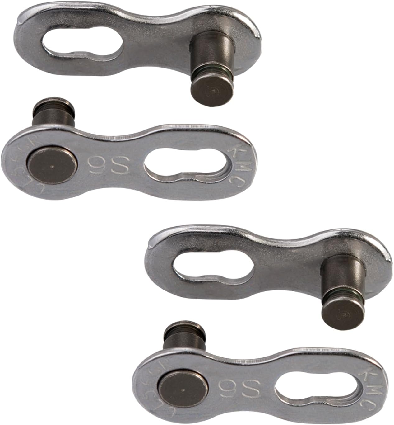 KMC 9 Speed EPT MissingLink, Dark Silver, Pack of 2