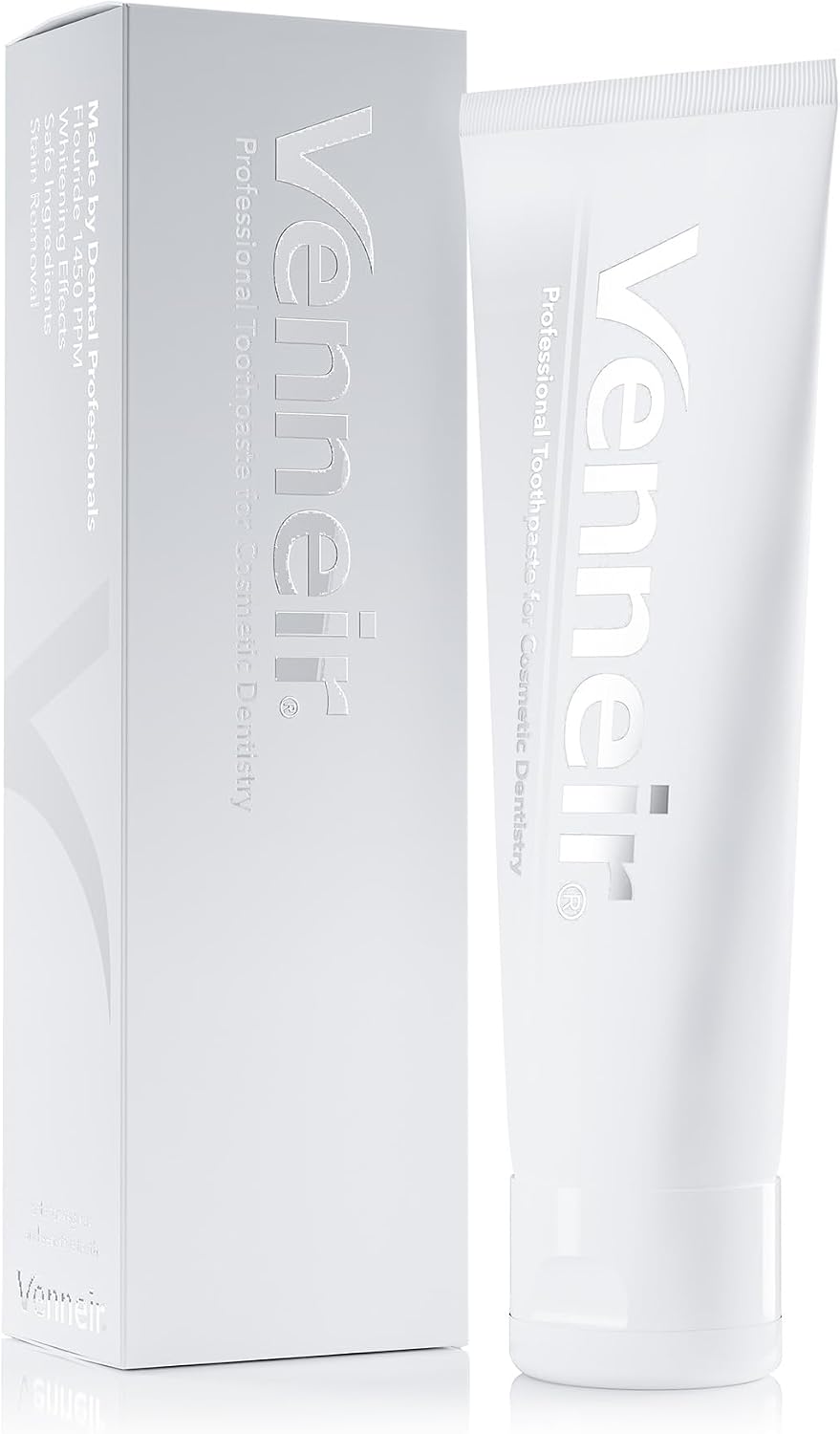 Venneir® Professional Toothpaste for Veneers, Implants, Bondings, Crowns & Sensitive Teeth — Stain Removing, Whitening, Natural, SLS Free