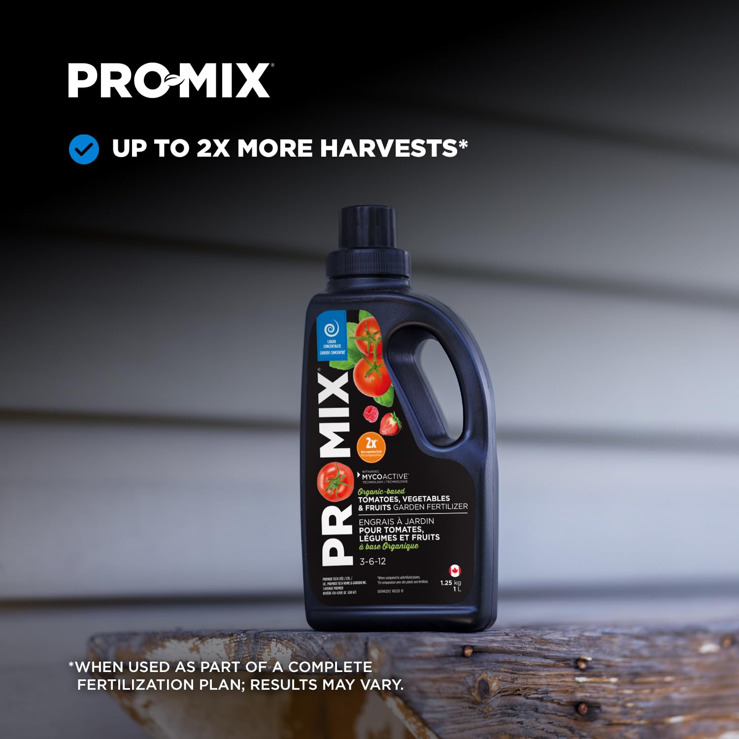 Pro-Mix 1L 3-6-12 Liquid Tomato/Vegetable/Fruit Fertilizer