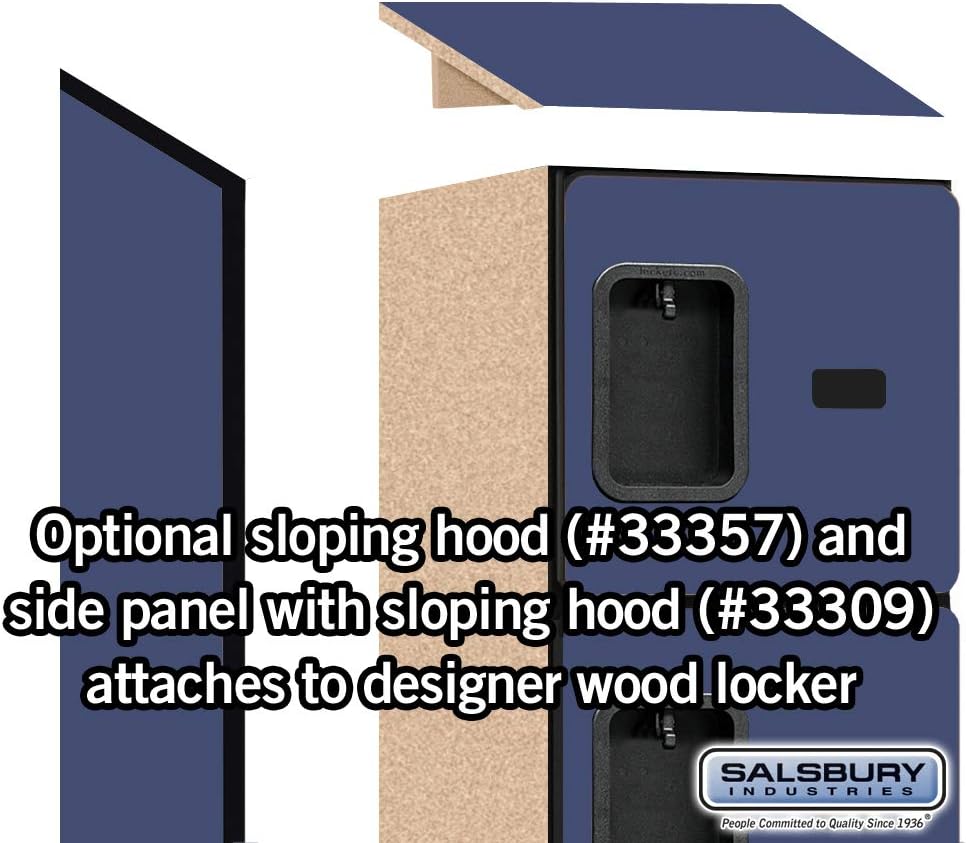 Salsbury Industries 36365MAH Six Tier Box Style Designer Wood Locker, 6' 3" x 15", Mahogany