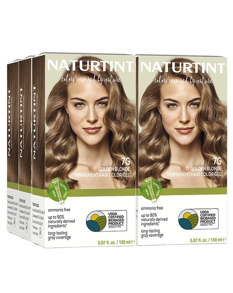 Naturtint 9N Honey Blonde Permanent Hair Color (Pack of 1), Ammonia Free, Vegan, Cruelty Free, up to 100% Gray Coverage, Long Lasting Results (Packaging may vary)