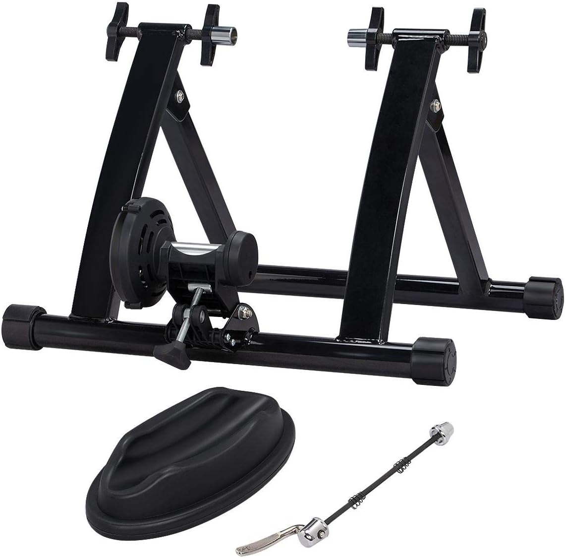 Topeakmart Adjustable Magnetic Bike Trainer Stand for Indoor Riding 26-28in | Quiet magnetic resistance, adjustable levels