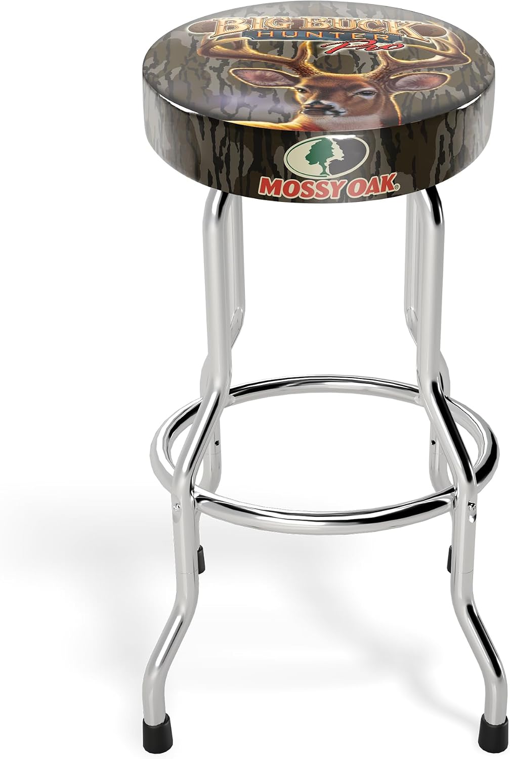 ARCADE1UP Big Buck Hunter Adjustable Stool with Leg Extenders, Padded Seat, Chrome Steel Finish for Home, Bar Stools, & Video Game Chairs, Mossy Oak