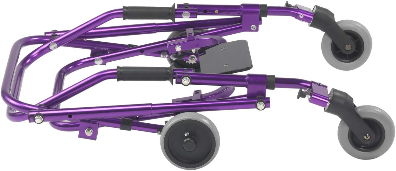 Inspired by Drive Nimbo 2G Posterior Walker with Seat, Wizard Purple, Small | Lightweight Posterior Walker with Padded Seat Lets Users Rest and Move Safely with Adjustable, Sturdy Support