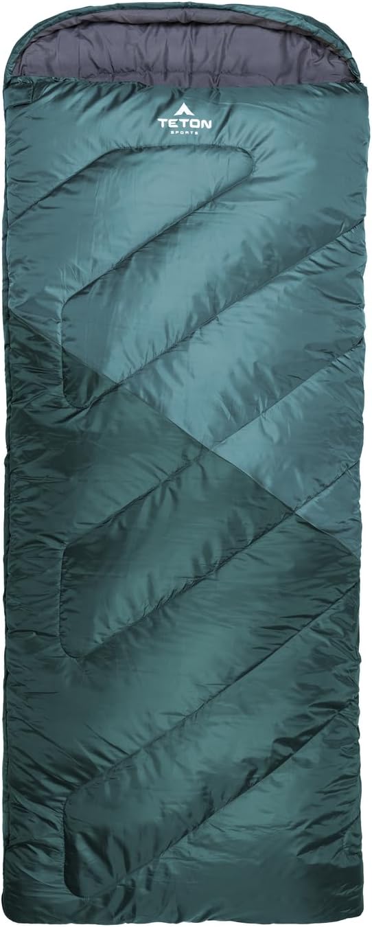Teton Celsius Regular, 25F, 20F, 0F Degree Sleeping Bags, All Weather Bag for Adults and Kids, Camping Made Easy and Warm, Travel Sack Included