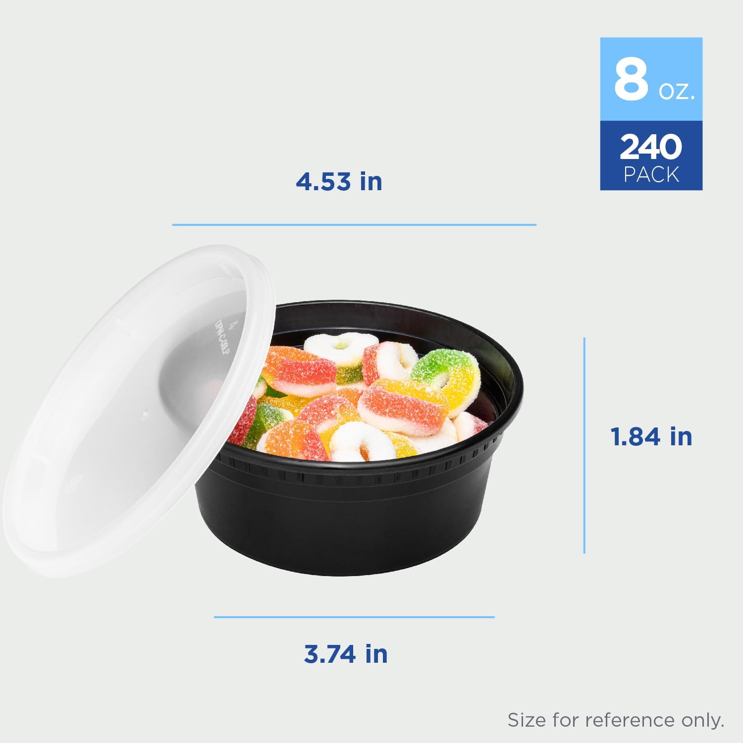 Karat [32oz - 240 ct] Clear PP Injection Molded Round Deli Containers with Lids (FP-IMDC32-PP)