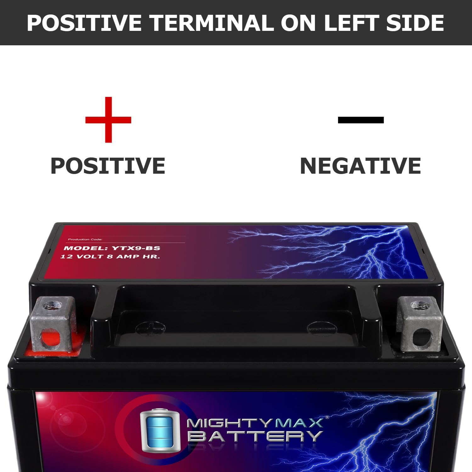 Mighty Max Battery YTX9-BS Battery Replacement for PTX9BS Predator Generator (8750 watt)