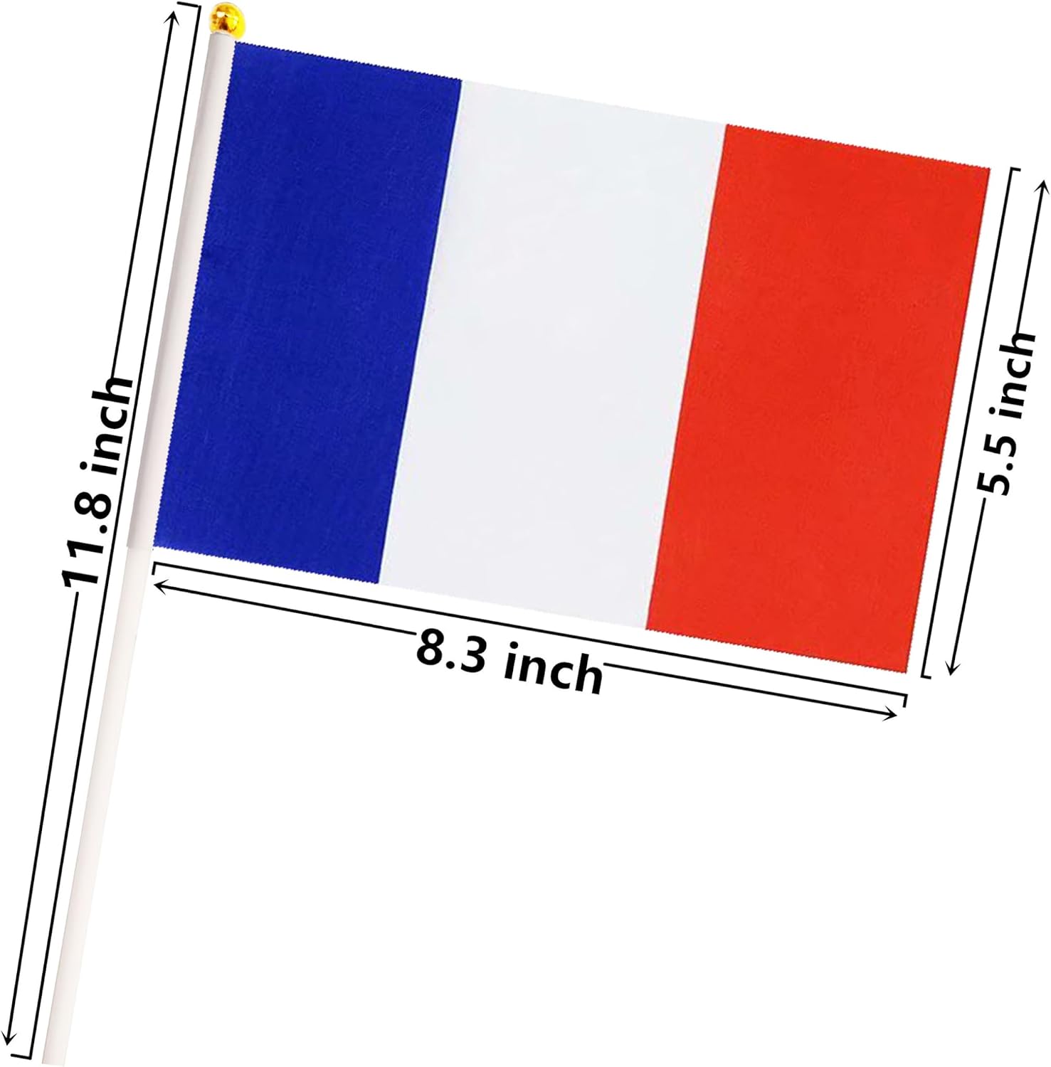 50 Pack Nicaragua Nicaraguan on Stick Flags,Small Mini Hand Held Nicaragua Nicaraguan Flags 5.5x8.3 Inch, Grand Opening, Carnival,Party Events Celebration