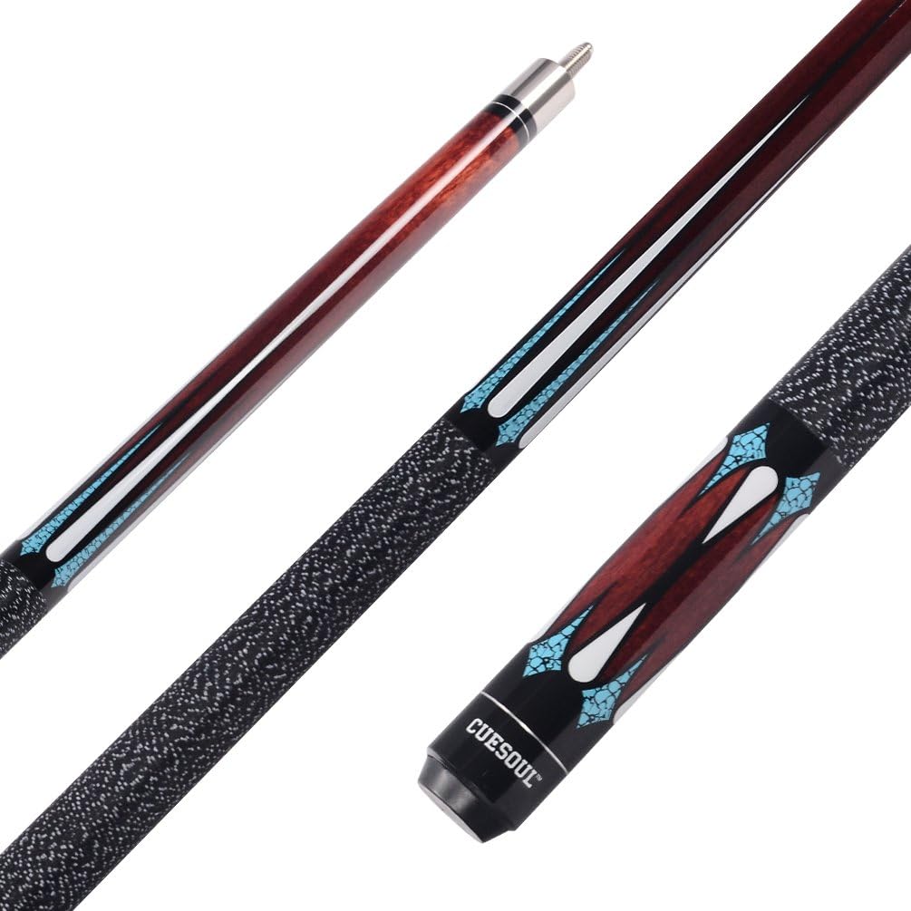 CUESOUL 19oz Pool Cue Sticks with Hard Pool Cue Case