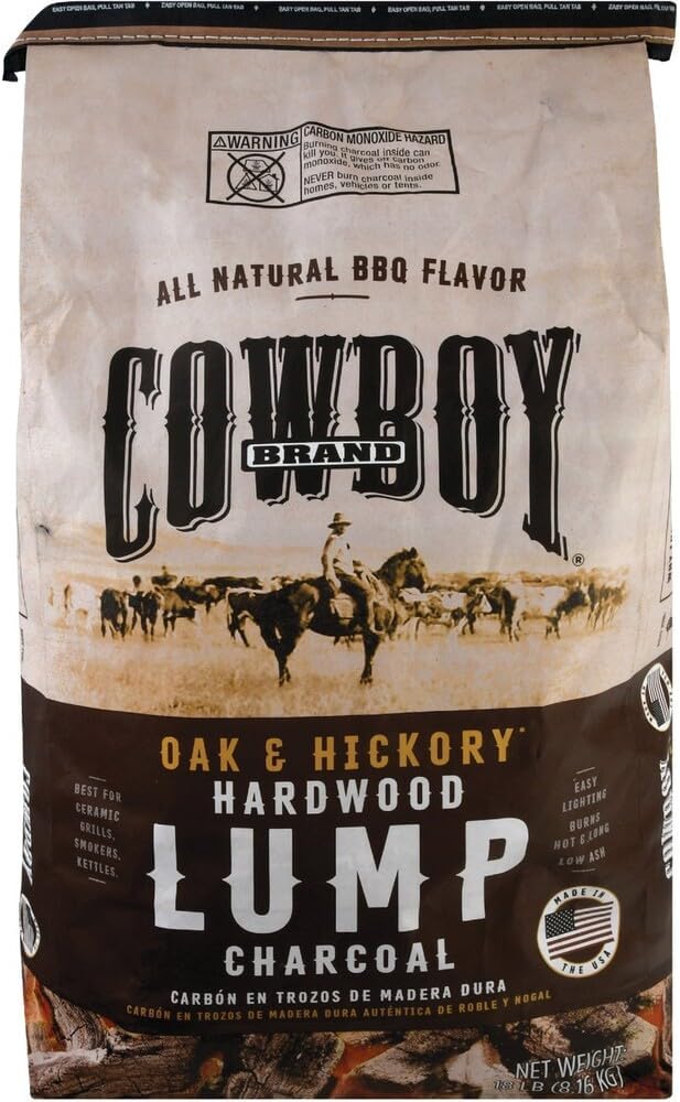 13518 Southern Style Hardwood Lump Charcoal, 18 lb