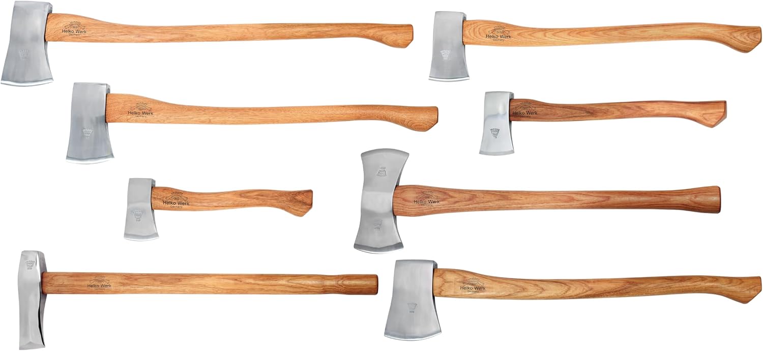 1844 Helko Werk Germany Classic Expedition Felling Axe (10497) | Made in Germany Large Felling Axe for Heavy Duty Felling Trees Cutting Wood and Timber Head 4.5lb, Handle 35 inches