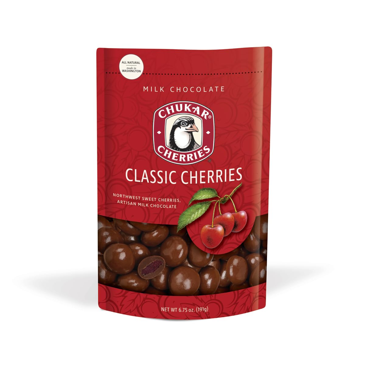 Chukar Cherries Classic Milk Chocolate Cherries (Pack of 2)