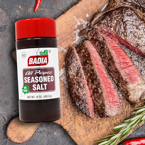 Badia Seasoned Salt, 16 oz – All-Purpose Blend for Everyday Cooking