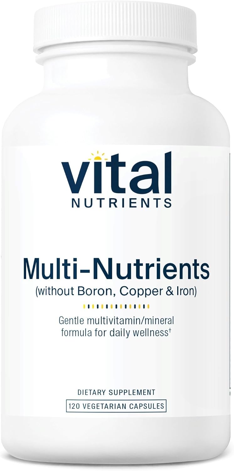 Vital Nutrients Multi-Nutrients 5 Ultra Antioxidant Formula - Boron, Copper, and Iron Free - Vegetarian Daily Multivitamin and Mineral - Gluten, Dairy