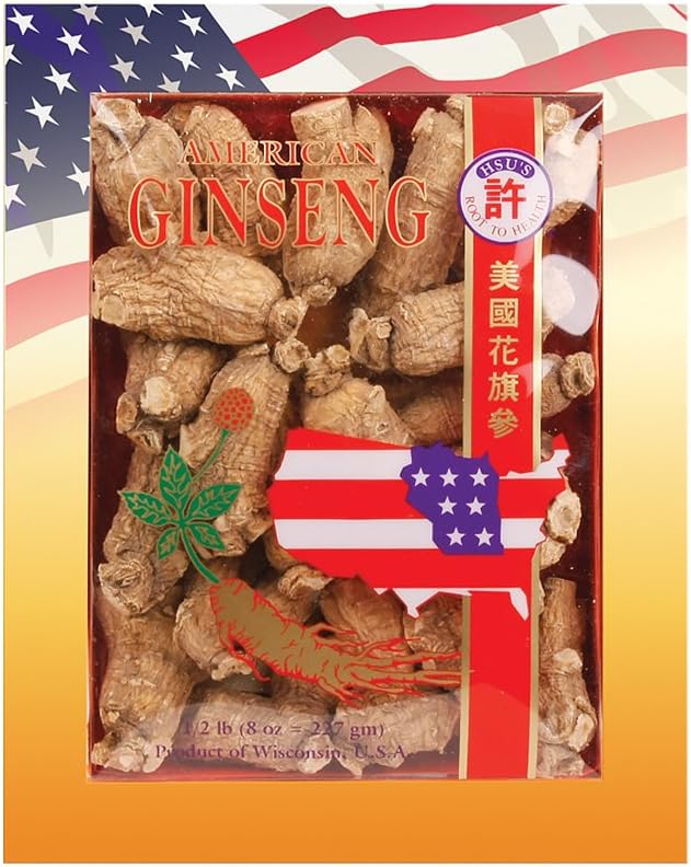 Hsu's SKU 110-4 | Short Extra Large | Cultivated Wisconsin American Ginseng Direct from Ginseng Gardens | 许氏花旗参 | 4oz Box, 西洋参, B005HSX9VM