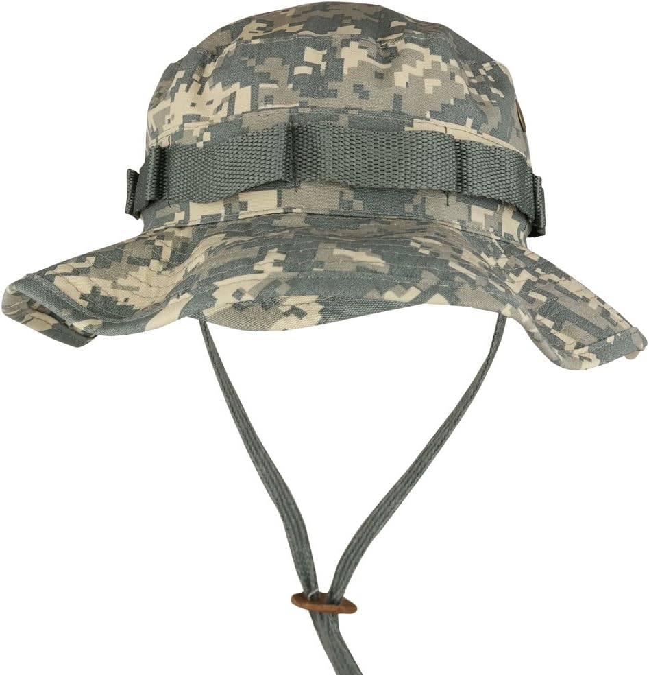 Armycrew Ripstop Tear Resistant Cotton Jungle Boonie Cap with Chin Strap