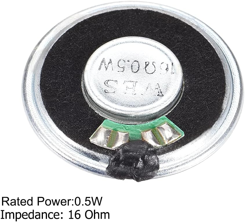 uxcell 0.5W 16 Ohm Micro Internal Speaker Magnet Loudspeaker 36mm Dia 2pcs