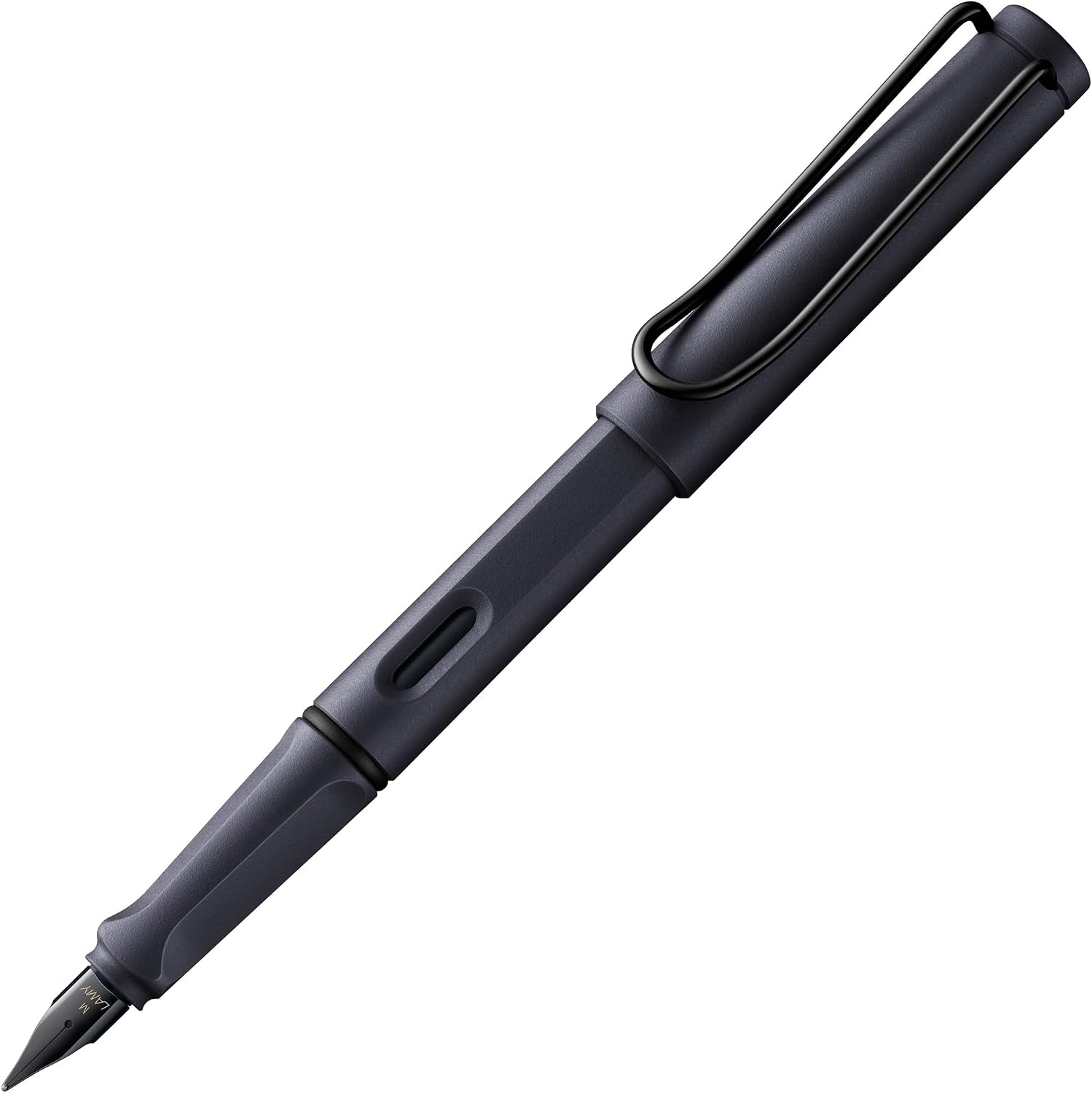 LAMY safari umbra - Fountain Pen with ergonomic grip & polished steel nib in size F - ideal for any Writing & Calligraphy - including LAMY T 10 blue cartridge - Right-Handed