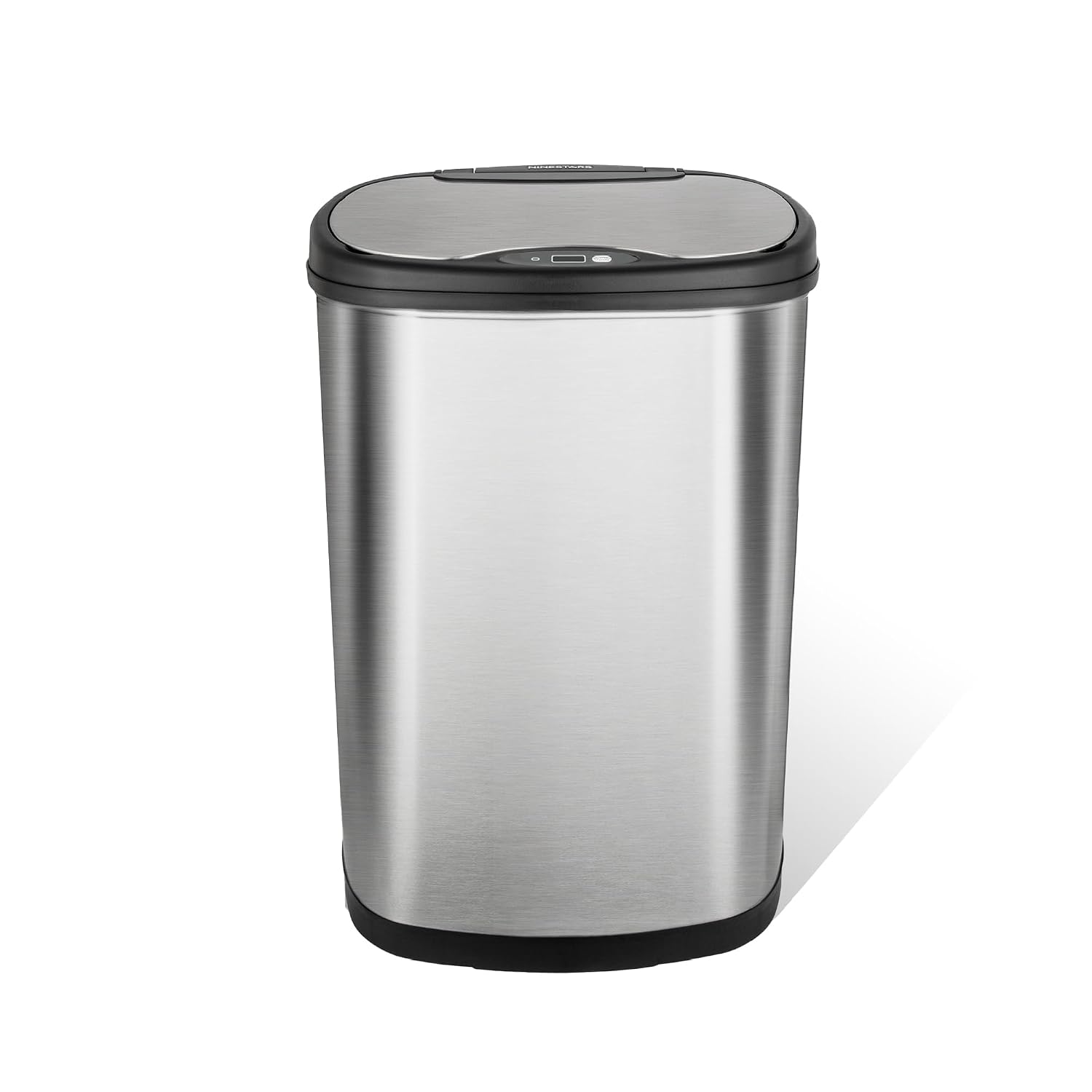 Ninestars 13 Gallon Oval Automatic Trash Can, 50L Touchless Motion Sensor Garbage Can with Odor-Sealing Lid & One-Touch Manual Mode