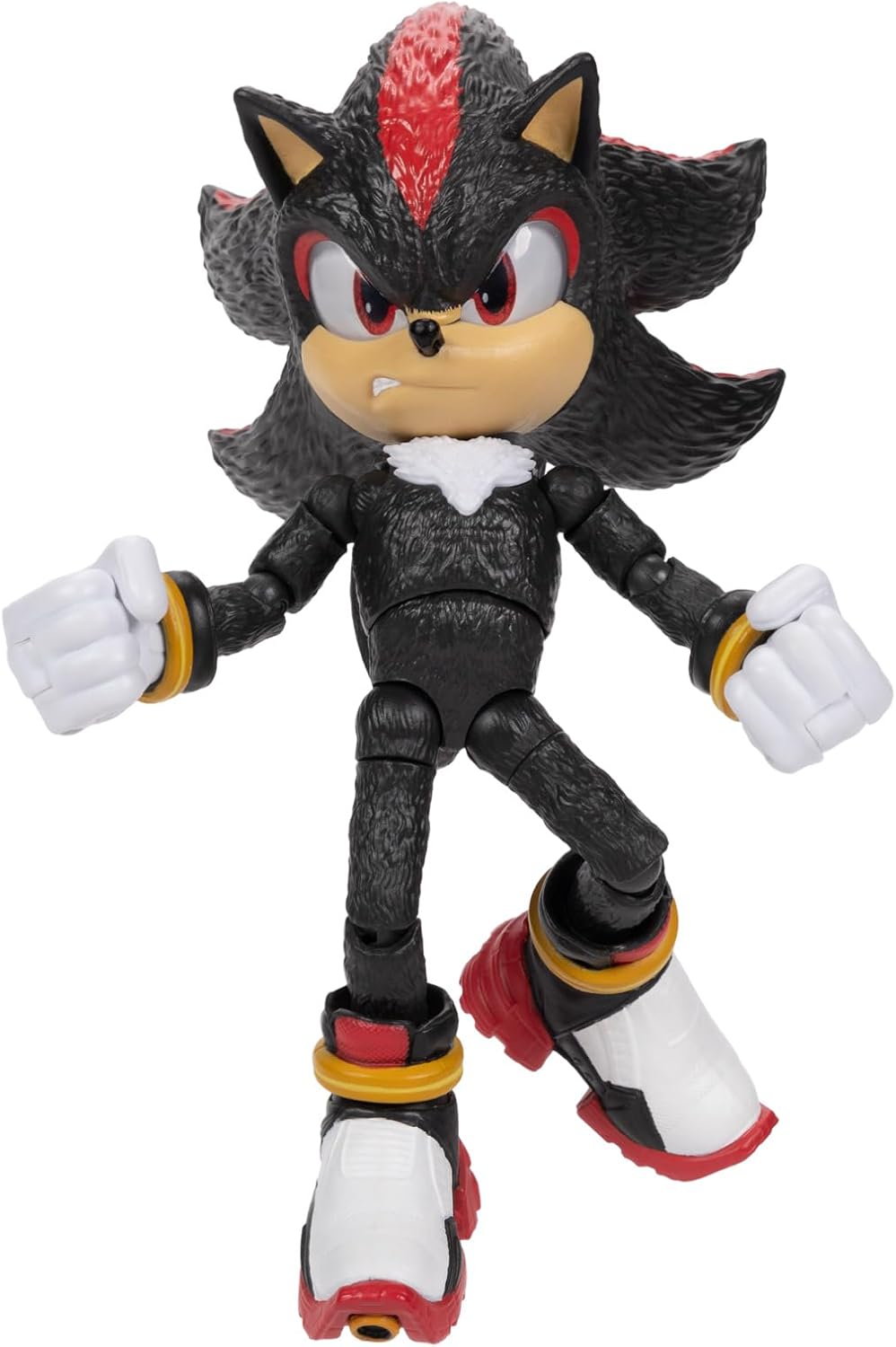 Sonic The Hedgehog 3 Movie 5-InchAction Figure 4-Pack, Articulated Figures from Jakks Pacific's Wave 2 Include Super Sonic The Hedgehog, Shadow